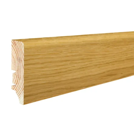 Plintă lemn furnir stejar lăcuit P6P pentru parchet, Barlinek, 60 x 15,5 x 2200 mm, fotografie de prezentare a producătorului
