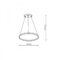 Lampa suspendata LED mica Ring 3000K 1xLED LP-909/1P S BK