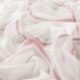 Perdele model grafic alb rosu din poliester Alexa Gardisette latime material 295 cm