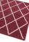 Covor rosu din lana lucrat manual modern model morroccan geometric Albany Diamond Berry 12 mm 200×290 cm ALBA200290BERR