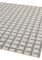 Covor alb gri din polipropilena modern outdoor model geometric 3d Antibes White Grey Grid 6 mm 200×290 cm ANTB200290AN03