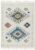 Covor pufos din polipropilena shaggy model morroccan geometric boho Ariana Rhombus 30 mm 80×150 cm ARIA0801500009