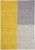 Covor mustar din lana lucrat manual modern model geometric Blox Mustard 7 mm 120×170 cm BLOX120170MUST