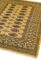 Covor auriu din lana lucrat manual traditional model floral Bokhara Gold 7 mm 80×240 cm BOKR080240GOLD