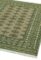 Covor verde din lana lucrat manual traditional model floral Bokhara Green 7 mm 090×150 cm BOKR090150GREE