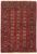 Covor rosu din lana lucrat manual traditional model floral Bokhara Red 7 mm 150×240 cm BOKR150240REDD
