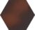 Gresie Klinker Paradyz Cloud Brown Heksagon 26×26 cm