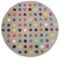 Covor din lana noua zeelanda lucrat manual modern model geometric Funk Spotty 11 mm 140×200 cm FUNK1402000007