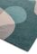 Covor pufos teal din lana lucrat manual modern model geometric Matrix Arc Teal 11 mm 120×170 cm MATR1201700057