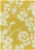 Covor pufos galben din lana lucrat manual modern model geometric Matrix Devore Yellow 11 mm 120×170 cm MATR1201700015