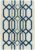Covor pufos alb din lana lucrat manual modern model geometric Matrix Hexagon White 11 mm 120×170 cm MATR1201700065