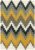 Covor pufos mustar din lana lucrat manual modern model geometric Matrix Cuzzo Mustard 11 mm 70×240 cm MATR0702400069