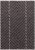 Covor negru modern model geometric Muse Black Linear 9 mm 66×240 cm MUSE0662400010