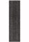 Covor negru modern model geometric Muse Black Linear 9 mm 66×240 cm MUSE0662400010