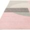 Covor roz modern model geometric Muse Pink Circle 9 mm 120×170 cm MUSE1201700021