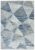 Covor pufos albastru modern model abstract geometric OR14 10 mm 80×150 cm ORIO0801500014