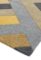 Covor pufos din lana lucrat manual modern model geometric abstract Reef Big Zig Ochre Grey 10 mm 120×170 cm REEF1201700002