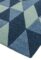 Covor pufos din lana lucrat manual modern model geometric abstract Reef Flag Blue 10 mm 200×290 cm REEF2002900004