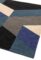 Covor pufos din lana lucrat manual modern model geometric abstract Reef Big Geo Blue 10 mm 200×290 cm REEF2002900013