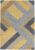 Covor pufos din lana lucrat manual modern model geometric abstract Reef Big Zig Ochre Grey 10 mm 120×170 cm REEF1201700002