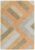 Covor pufos din lana lucrat manual modern model geometric abstract Reef Runner Big Zig Coral 10 mm 66×200 cm REEF0662000003