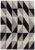 Covor pufos din lana lucrat manual modern model geometric abstract Reef Flag Grey 10 mm 160×230 cm REEF1602300008