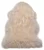 Covor pufos alb din blana de oaie lucrat manual modern model uni Sheepskins Sexto White 70 mm 180×180 cm SHEE180180WHIT