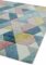 Covor pufos multicolor modern model geometric Sketch Rhombus Multi 13 mm 80×150 cm SKET0801500002