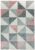 Covor pufos roz modern model geometric Sketch Cubic Pink 13 mm 200×290 cm SKET2002900005