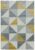 Covor pufos ocru modern model geometric Sketch Cubic Ochre 13 mm 80×150 cm SKET0801500006