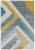 Covor pufos gri multicolor modern model geometric Sketch Linear Grey Multi 13 mm 80×150 cm SKET0801500009