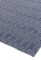 Covor albastru din bumbac lana lucrat manual modern outdoor model geometric Sloan Blue 4 mm 66×200 cm SLOA066200BLUE