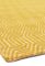 Covor mustar din bumbac lana lucrat manual modern outdoor model geometric Sloan Mustard 4 mm 120×170 cm SLOA120170MUST