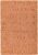Covor orange din bumbac lana lucrat manual modern outdoor model geometric Sloan Orange 4 mm 160×230 cm SLOA160230ORAN